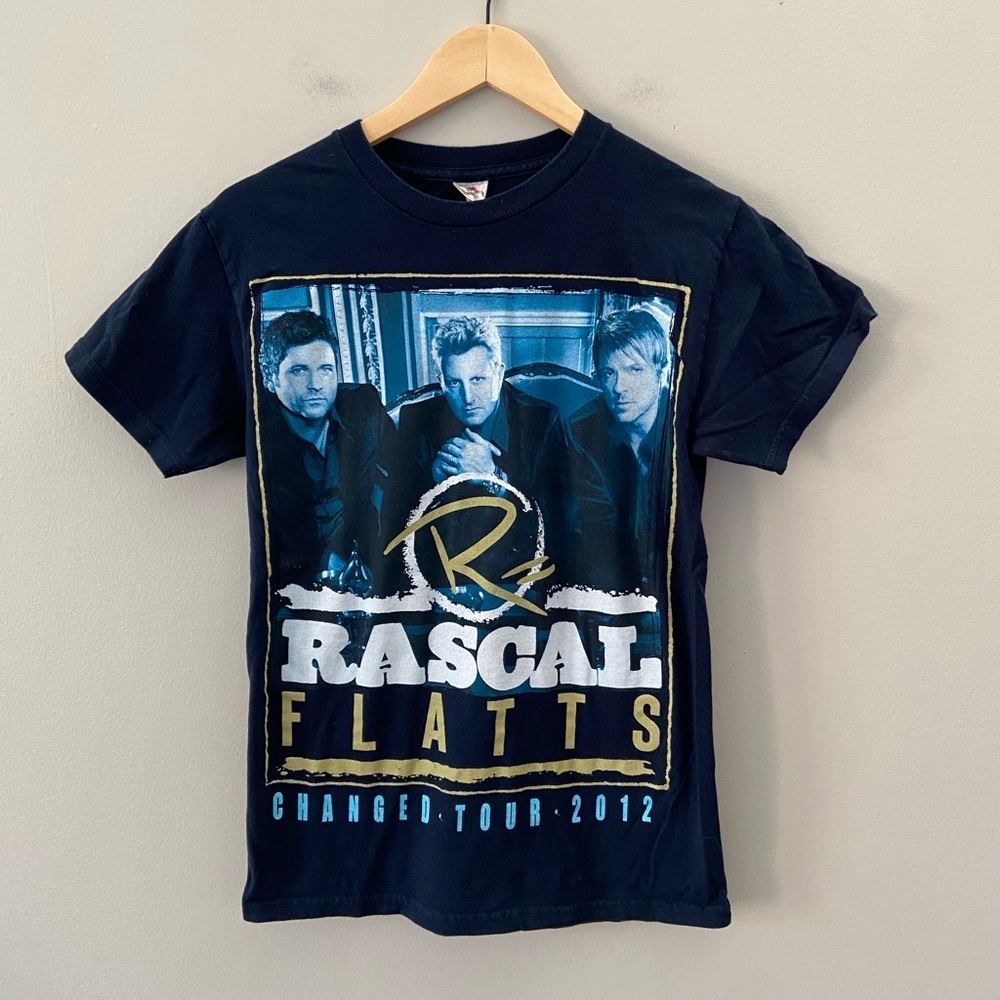 Rascal Flatts Country Western Graphic Y2K 2012 Changed Tour Band Tee